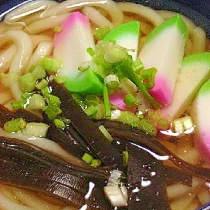 もったいない　出汁昆布うどん